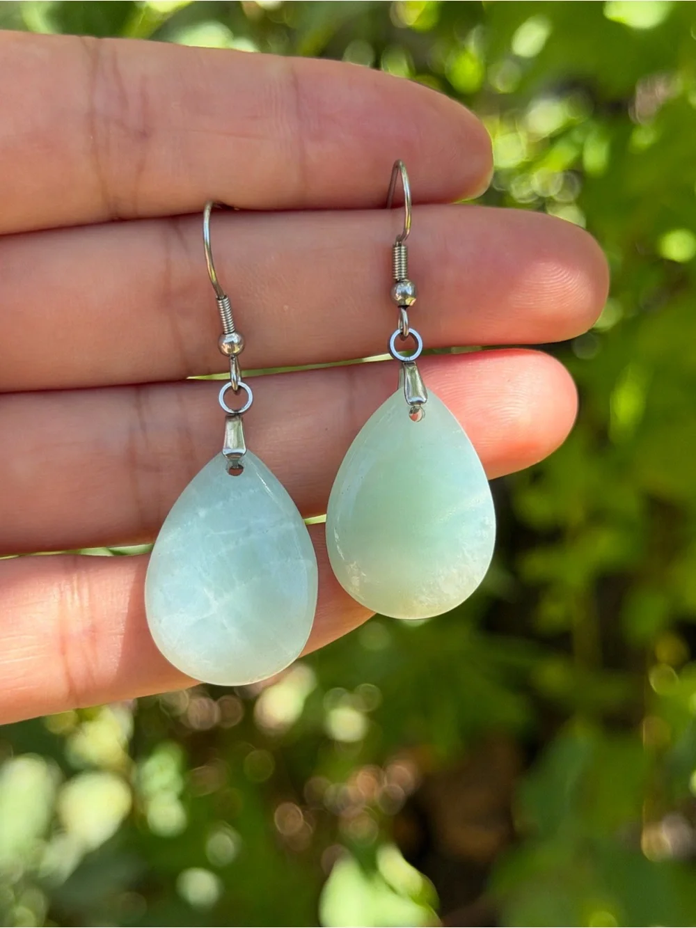 Light Aqua Teardrop Dangle Earrings - Women Jewelry Palo